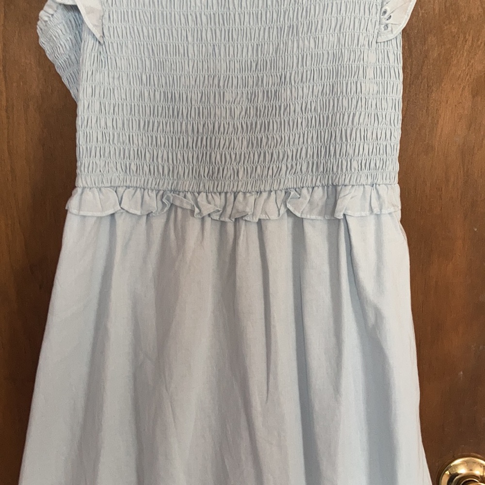 Relisted LC Lauren Conrad floral eyelet detail smock top tie back dress XL XXL - Picture 9 of 17